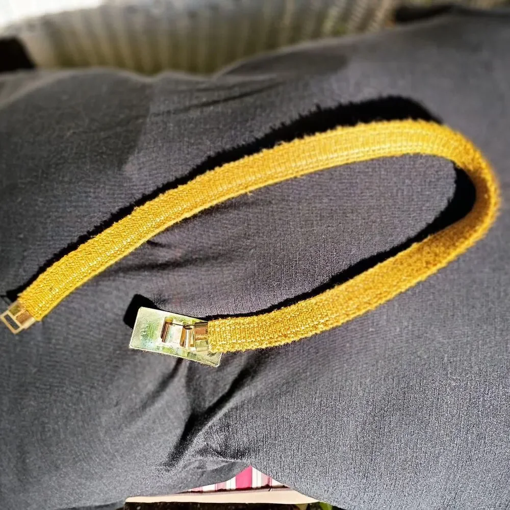 Vintage Stretch Fish Scale Women's Gold and Silver Belt